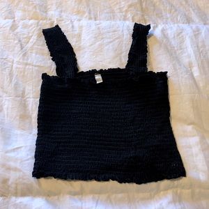 Cute black crop top